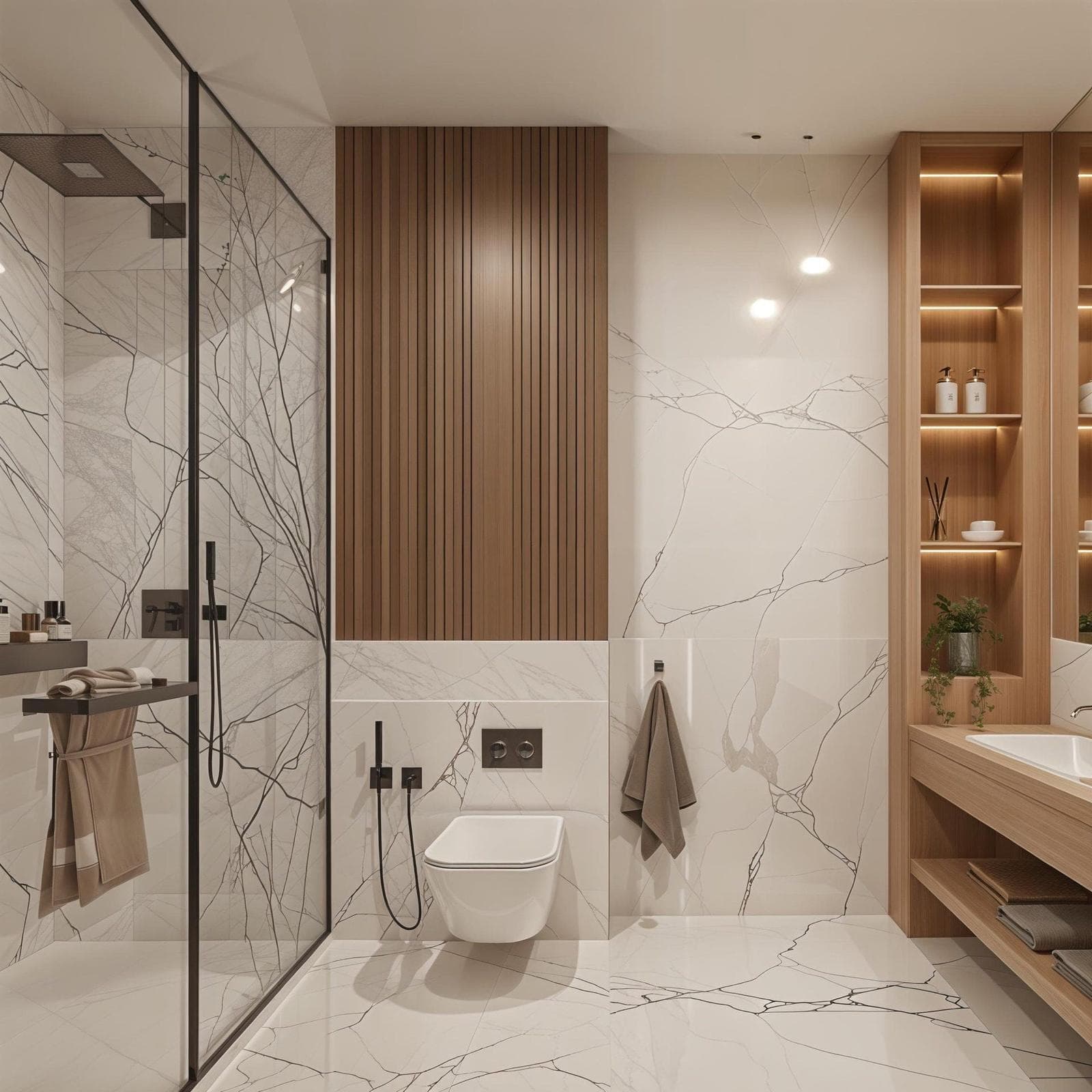 High quality marble bathroom