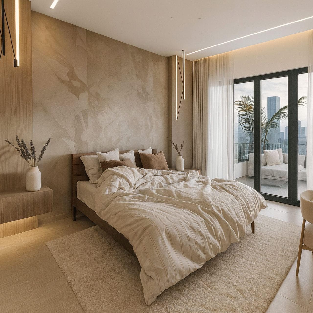 Penthouse spavaća soba
